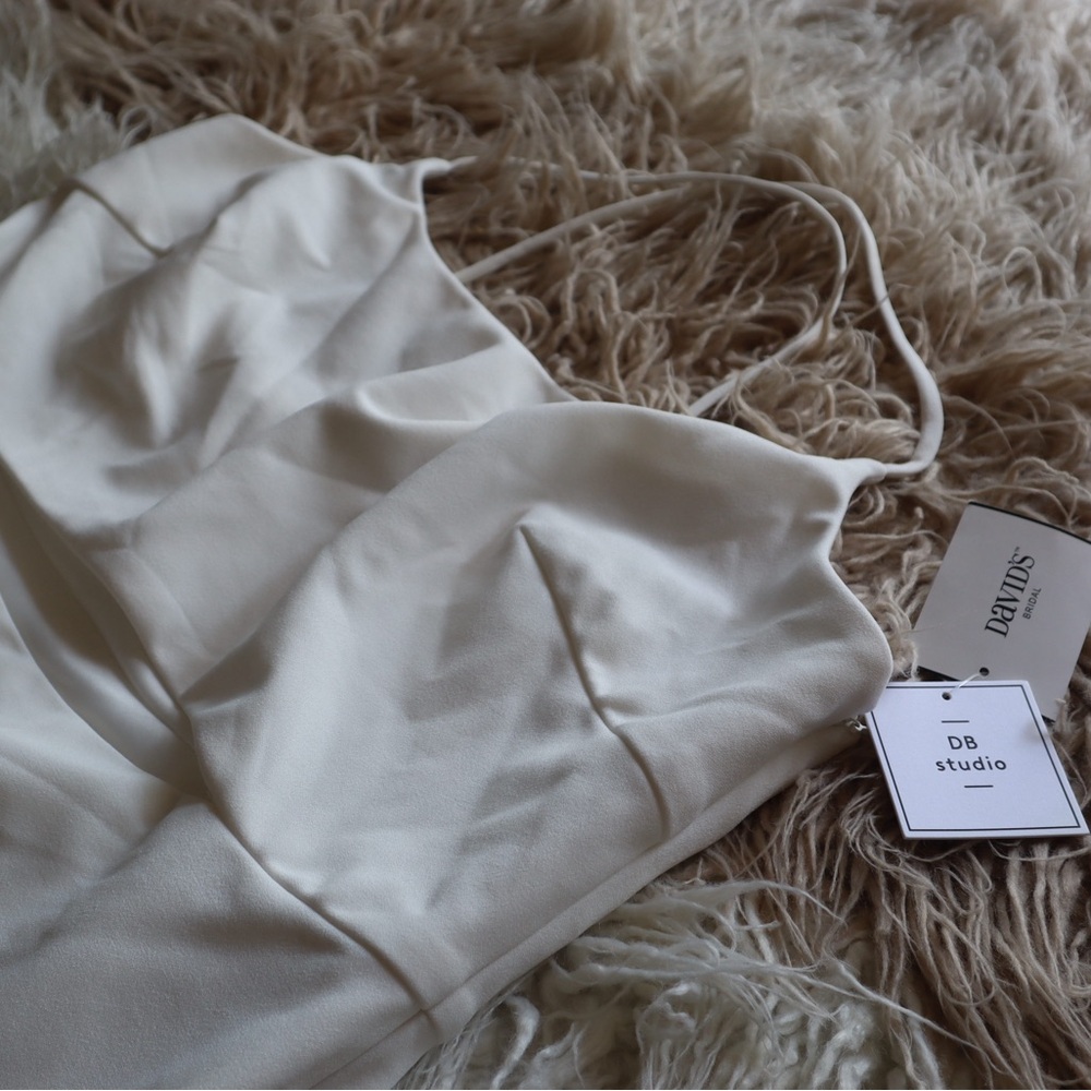 Cream DB studios Slip Dress